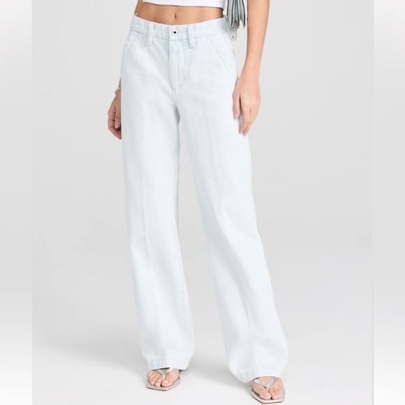 Favorite Daughter Denim - FAVORITE DAUGHTER The Taylor Low Rise Trousers Sierra Size 24 Trendy Effortless